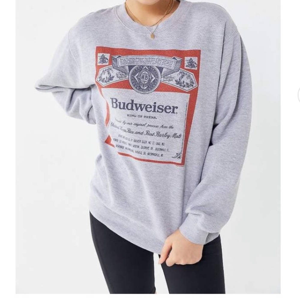 Junk Food Urban Outfitters Budweiser Crewneck Sweatshirt Size XS NWT